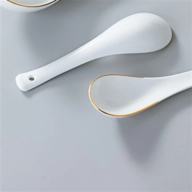 New Bone Chinese Dumplings Soup Spoon